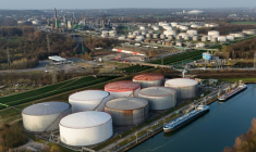 Un dépôt de carburant à Gelsenkirchen, dans la Ruhr en Allemagne, le 9 mars 2026 ( AFP / Ina FASSBENDER )