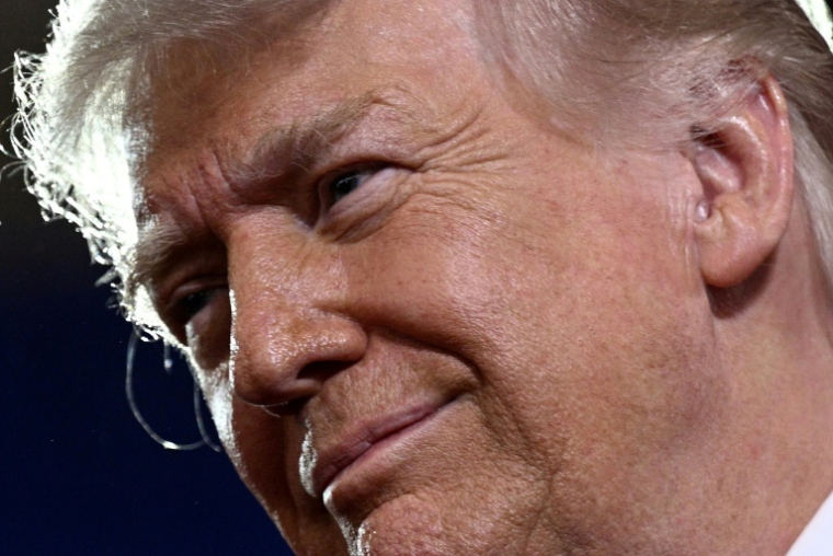 Le président américain Donald Trump le 22 mai 2026 à Suffern, dans l'Etat de New York ( AFP / Brendan SMIALOWSKI )