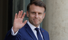 Emmanuel Macron à Paris, le 12 juin 2025. ( AFP / GEOFFROY VAN DER HASSELT )