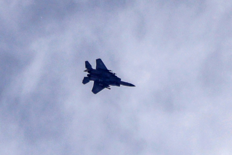 Un avion de chasse israélien survole la région de Marjayoun, dans le sud du Liban, le 3 juin 2026 ( AFP / - )