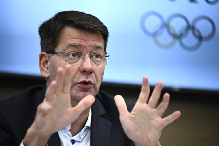 Patrice Vergriete, à Paris, le 13 juin 2024 ( AFP / JULIEN DE ROSA )