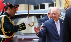 Photo du roi Charles III au deuxième jour de sa visite en France