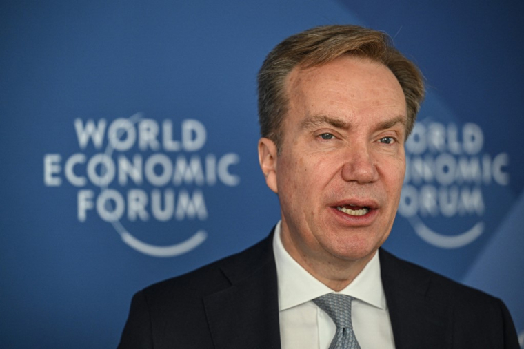 Borge Brende à Tianjin, en Chine, le 24 juin 2025. ( AFP / JADE GAO )