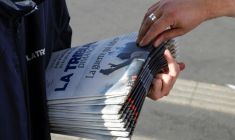 Le groupe CMA Media veut réunir les rédactions numériques de son journal La Tribune et de sa chaîne télé BFM Business pour créer un pôle d'information économique commun ( AFP / Geoffroy Van der Hasselt )