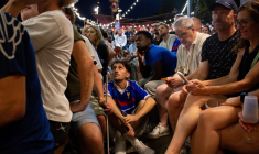 Supporters during Projection of France-Spain at Les Quais de la Photo during the Fifa World World Cup 2026 in Paris, France on July 14, 2026. Photo by Leo Malon/ABACAPRESS.COM  - Photo by Icon Sport