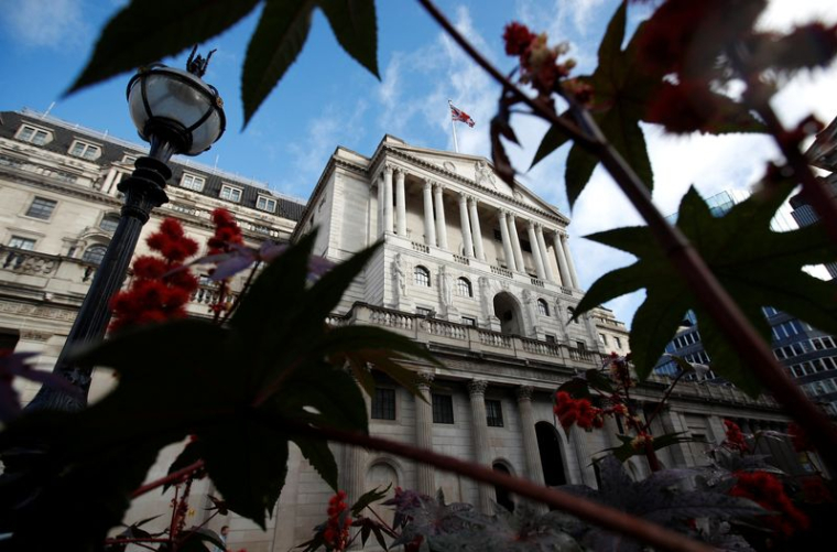 Le bâtiment de la Banque d'Angleterre (BoE) à Londres