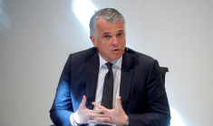 Le directeur général de la banque suisse UBS, Sergio Ermotti, s'exprime lors d'une conférence de presse à Zurich
