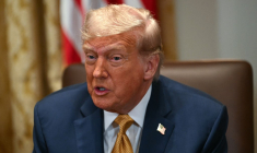 Donald Trump à Washington, aux États-Unis, le 8 juillet 2025. ( AFP / ANDREW CABALLERO-REYNOLDS )