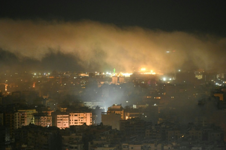 Bombardement israélien contre la banlieue sud de Beyrouth, le 7 mars 2026 ( AFP / FADEL itani )