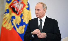 Vladimir Poutine, le 8 décembre 2023, à Moscou ( POOL / SERGEY GUNEYEV )