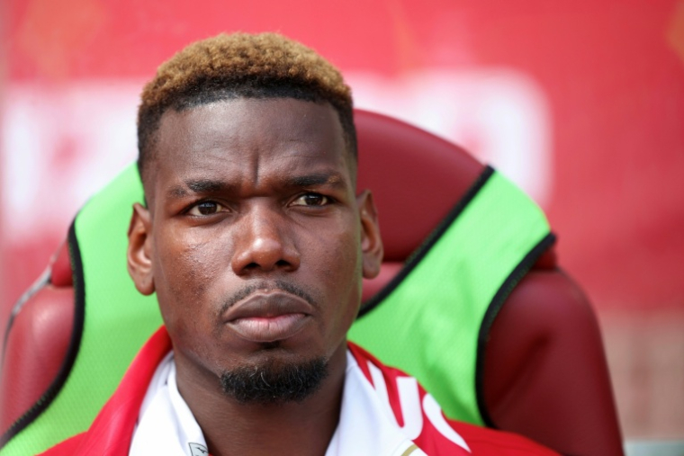 Paul Pogba avant un match de Monaco face à Auxerre, le 19 avril 2026 au stade Louis-II ( AFP / Valery HACHE )