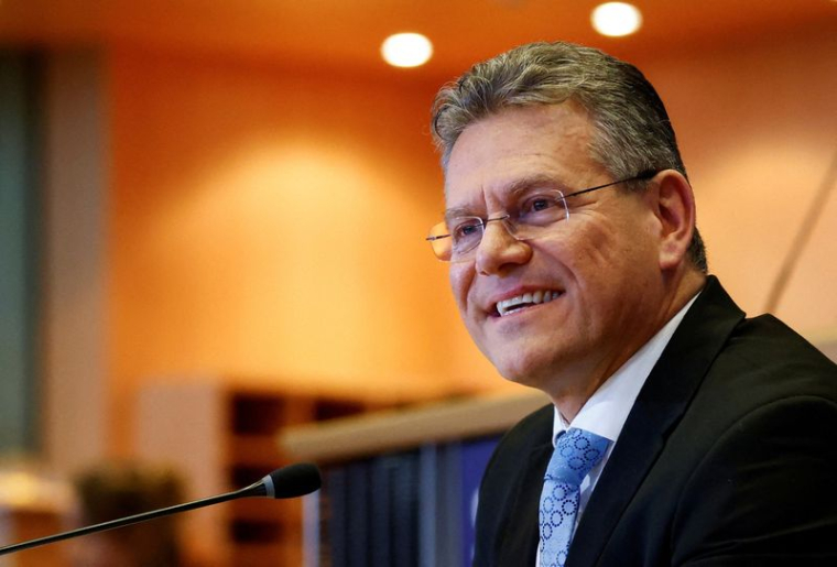 Maros Sefcovic vu à Bruxelles, Belgique