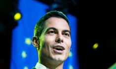 Le chef du parti centriste néerlandais D66, Rob Jetten, le 18 octobre 2025, à Leiden, aux Pays-Bas ( ANP / Lina Selg )