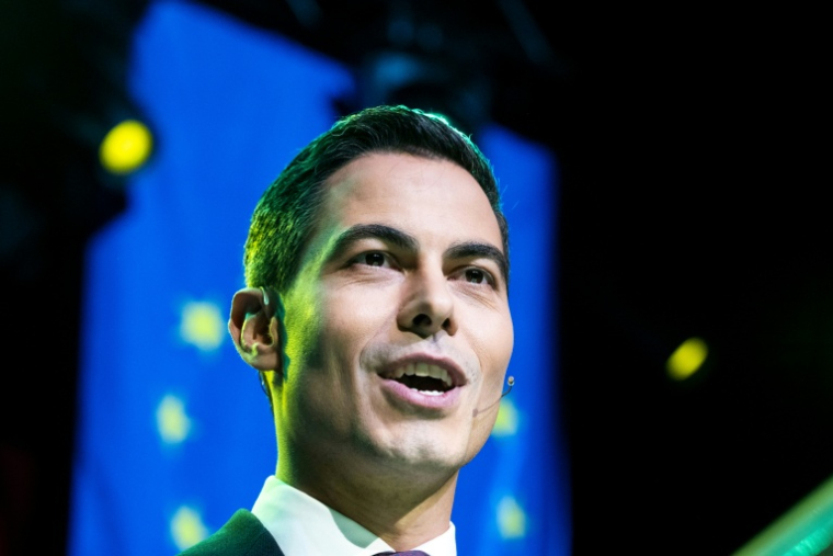 Le chef du parti centriste néerlandais D66, Rob Jetten, le 18 octobre 2025, à Leiden, aux Pays-Bas ( ANP / Lina Selg )