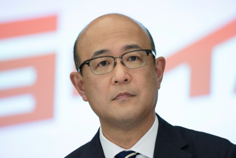 Kenta Kon, 57 ans, l'actuel directeur financier, deviendra à partir du 1er avril président et directeur général de Toyota. Photo prise à Tokyo le 6 février ( AFP / Yuichi YAMAZAKI )