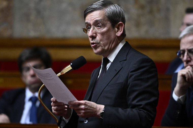 Charles de Courson, le 26 mars 2024, à l'Assemblée nationale ( AFP / JULIEN DE ROSA )
