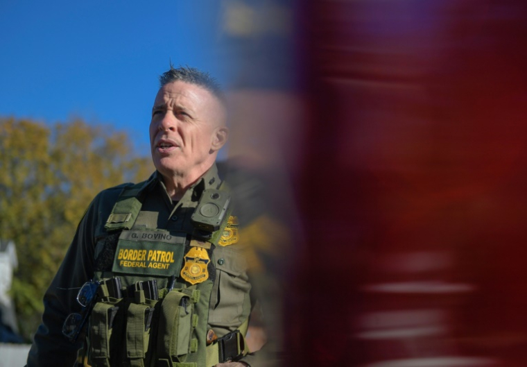 Gregory Bovino, le 15 décembre 2025, à la Nouvelle-Orléans, en Louisiane, aux Etats-Unis ( AFP / Matthew HATCHER )