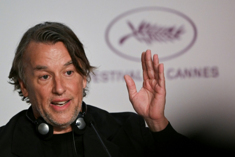 Le réalisateur américian Richard Linklater participe à une conférence de presse, le 18 mai 2025 à Cannes (Alpes-Maritimes) ( AFP / Anna KURTH )