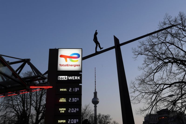 Une station-service TotalEnergies à Berlin, en Allemagne