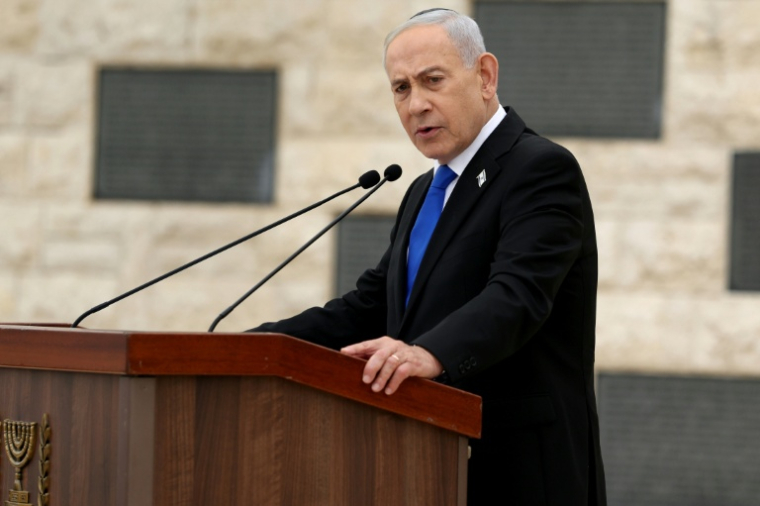 Le Premier ministre israélien Benjamin Netanyahu à Jérusalem le 21 avril 2026 ( POOL / Ilia YEFIMOVICH )