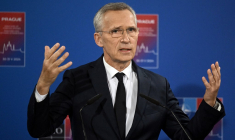 Jens Stoltenberg, à Prague, le 31 mai 2024 ( AFP / MICHAL CIZEK )