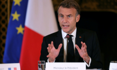 Le président de la République Emmanuel Macron à Paris le 9 octobre 2025 ( POOL / Thomas SAMSON )
