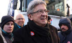 Emmanuel Macron, le 21 janvier 2023, à Paris ( AFP / Thomas SAMSON )