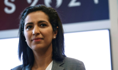 Sarah El Haïry le 23 septembre 2024 à Paris ( AFP / Thomas SAMSON )