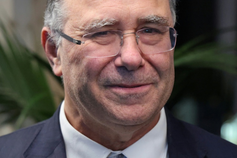 Patrick Pouyanne, président-directeur général de TotalEnergies, participe à l'événement Business France à Davos, en Suisse, le 20 janvier 2026 ( AFP / Ludovic MARIN )