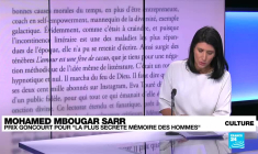 Prix Goncourt : pour Mohamed Mbougar Sarr, "écrire est une énigme"