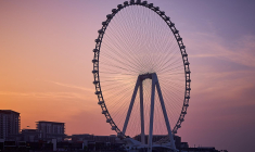 Inaugurée au mois d’octobre 2021 sur l’île de Bluewaters, la Ain Dubaï est la grande roue de tous les records. crédit photo : Getty images