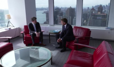 Le président Emmanuel Macron rencontre le patron d'OpenAI Sam Altman à New York