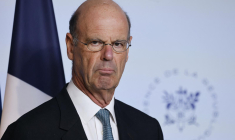 Eric Lombard, Ministre de l'Économie, des Finances et de la Souveraineté industrielle et numérique, à l'Elysée (Paris) le 16 avril 2025. ( AFP / LUDOVIC MARIN )