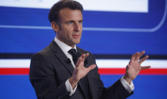 Emmanuel Macron, le 11 mai 2023, à Paris ( POOL / YOAN VALAT )