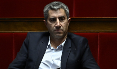 François Ruffin à Paris le 23 octobre 2024. ( AFP / JULIEN DE ROSA )