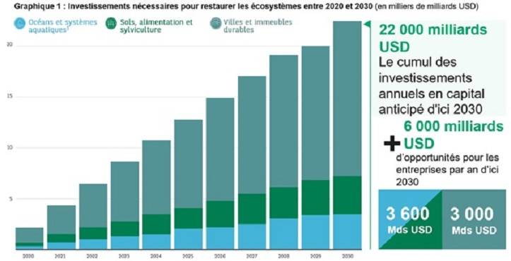 Source : New Nature Economy Report II, The Future Of Nature And Business – En collaboration avec AlphaBeta, Forum économique mondial, 2020.
