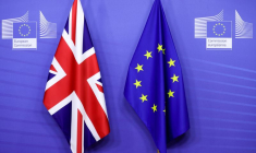 FILE PHOTO: EU Commission President von der Leyen and British PM Johnson meet in Brussels