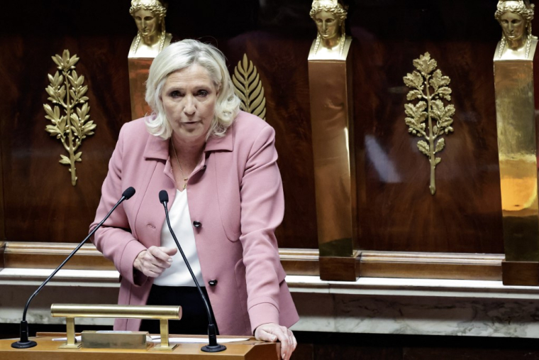 Marine Le Pen à Paris, le 3 mars 2025. ( AFP / STEPHANE DE SAKUTIN )