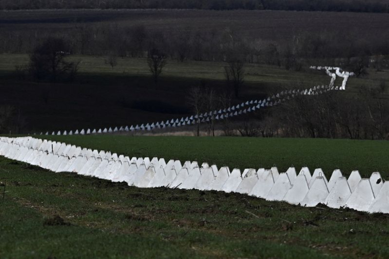 Ligne de défense ukrainienne dans la région de Zaporijjia au sud du pays