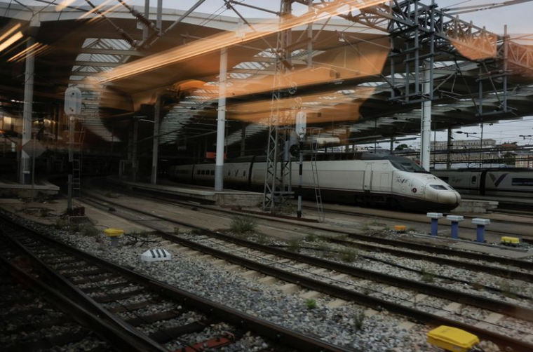 Un train Alstom à la gare d'Atocha, à Madrid