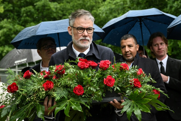 Le premier secrétaire du Parti socialiste Olivier Faure à l'occasion du 45e anniversaire de l'élection présidentielle de 1981, le 10 mai 2026 à Château-Chinon, dans la Nièvre   ( AFP / ARNAUD FINISTRE )