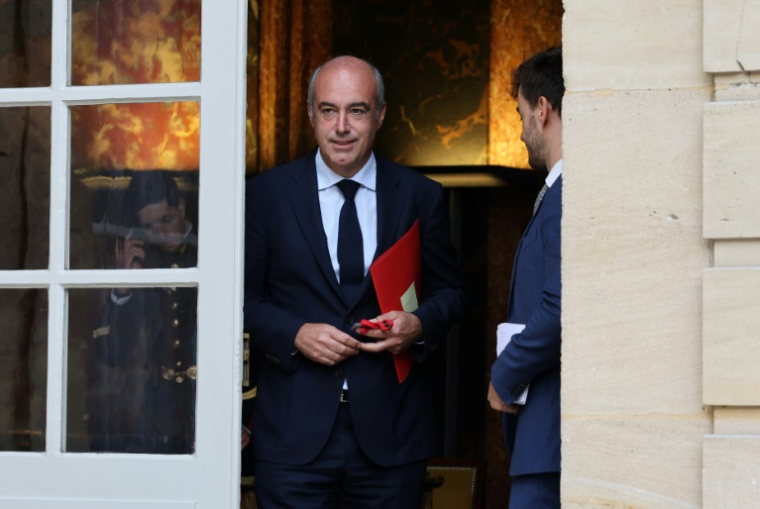 Olivier Marleix à l'Hôtel Matignon le 14 septembre 2023 ( AFP / MEHDI FEDOUACH )
