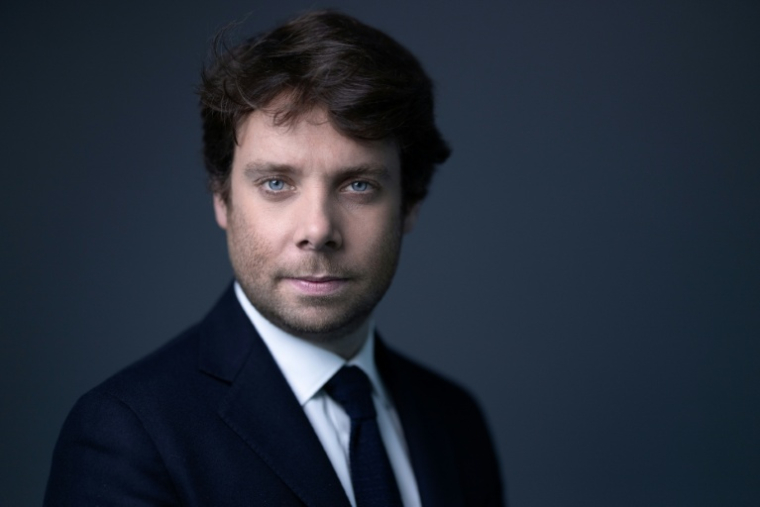 Le journaliste Benjamin Duhamel, le 9 avril 2025 à Paris ( AFP / JOEL SAGET )