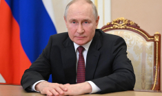 Vladimir Poutine à Moscou le 25 juillet. ( SPUTNIK / ALEXANDER KAZAKOV )