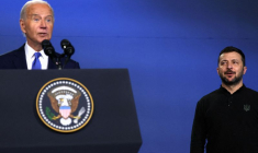 Le président ukrainien Volodimir Zelensky et le président américain Joe Biden