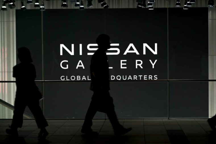 Au siège du groupe automobile Nissan à Yokohama au Japon, le 13 mai 2026 ( AFP / ANDREW CABALLERO-REYNOLDS )