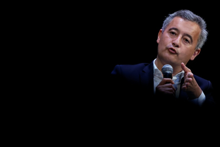 Le ministre de la Justice Gérald Darmanin à Paris le 11 avril 2026 ( AFP / Ian LANGSDON )