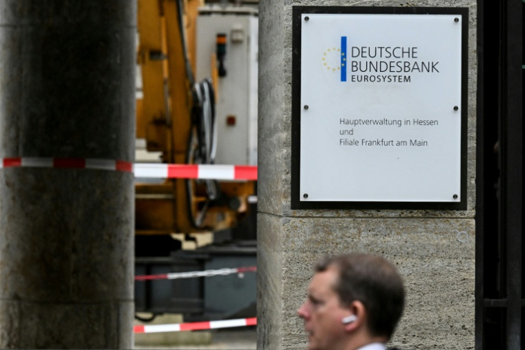 Le logo de la Bundesbank à Francfort sur le Main, juin 2026 ( AFP / Kirill KUDRYAVTSEV )