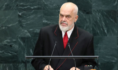 Le Premier ministre albanais, Edi Rama, s'adresse à la 81e Assemblée générale des Nations unies (AGNU) au siège de l'ONU à New York