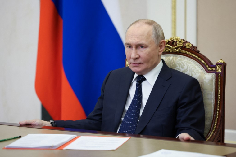 Vladimir Poutine à Moscou, en Russie, le 24 octobre 2025. ( POOL / ALEXEI BABUSHKIN )
